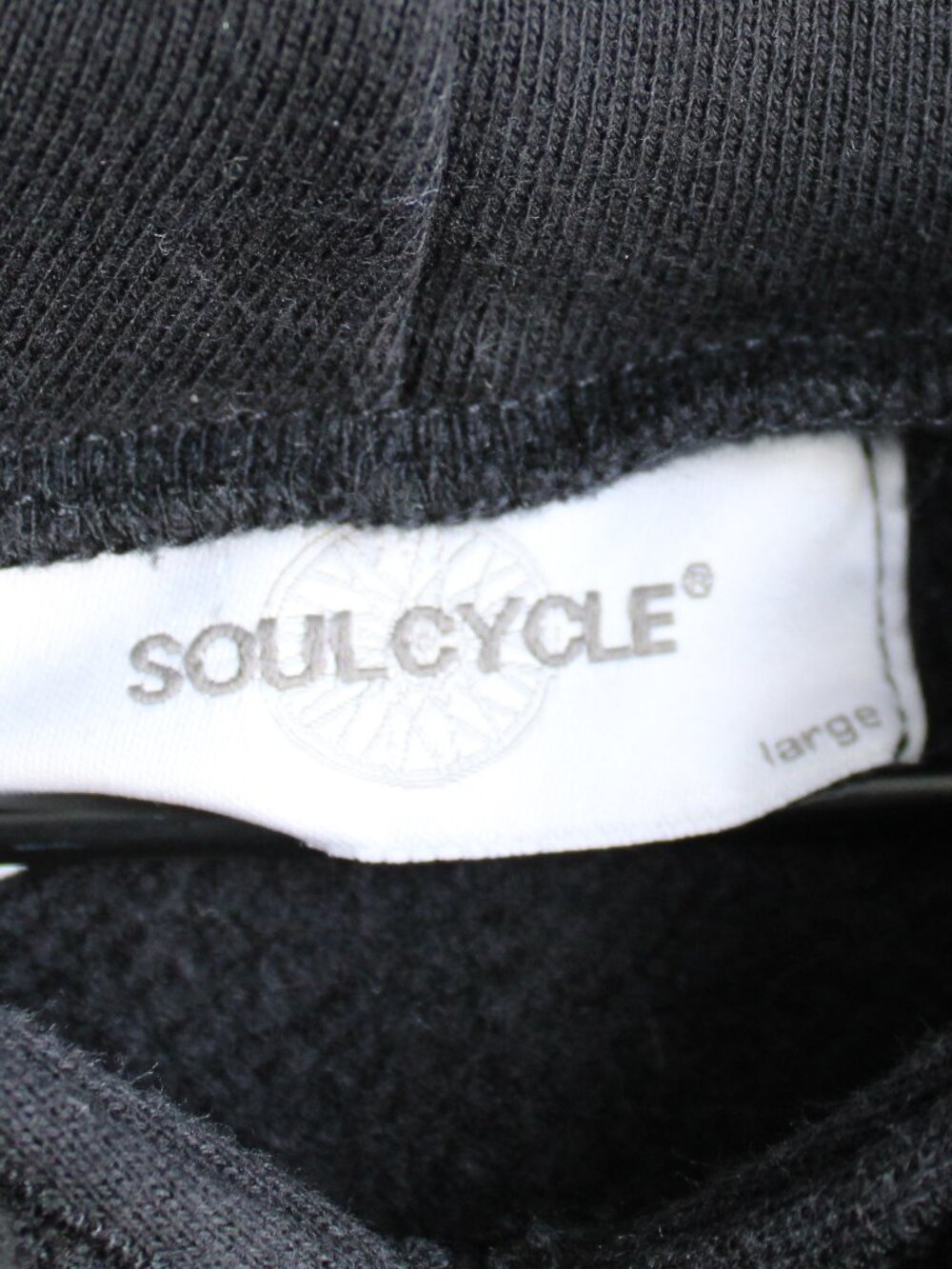 SOUL CYCLE Front Zipper Pocket Pullover Graphic Hoodie Sweatshirt Size Large - Picture 4 of 4